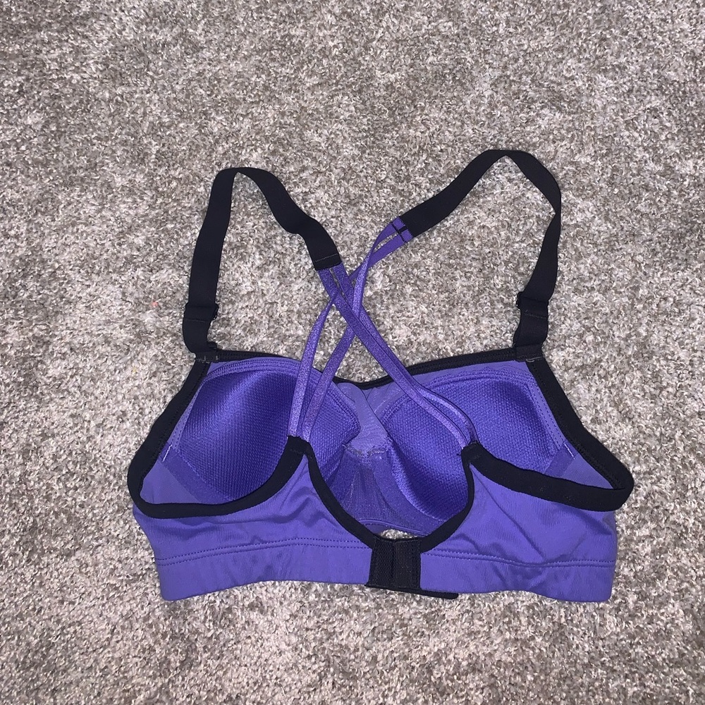 VSX Sport Purple & Black Sports Bra size 32A - Picture 6 of 7